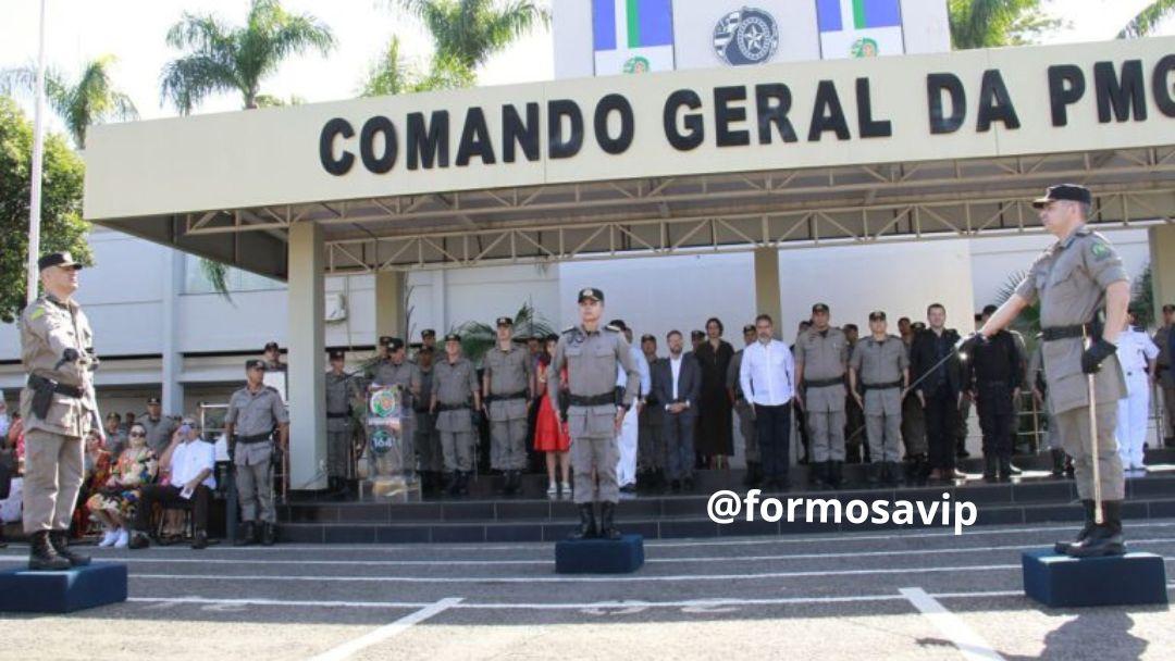 A Polícia Militar de Goiás realizou solenidade de passagem do comando