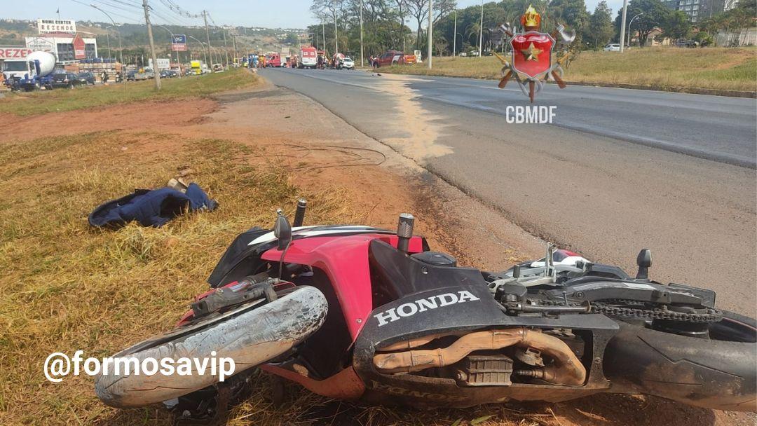 Grave Colisão na BR 020 deixa motociclista em estado grave formosaVIP