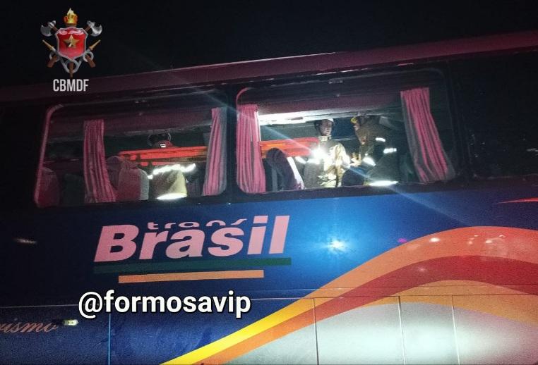 Acidente com ônibus deixa dezenas de vítimas em Planaltina DF