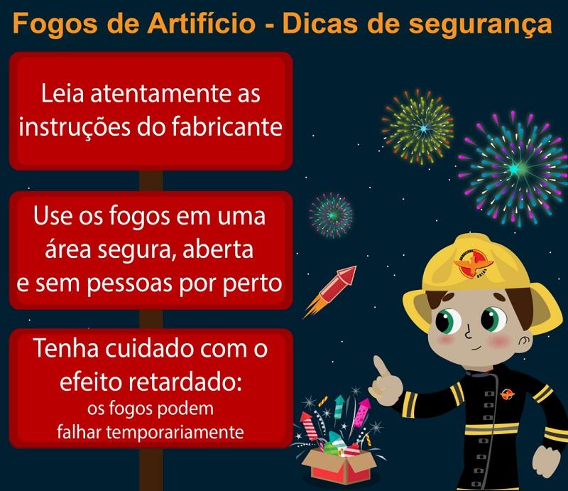 Veja o vídeo: Corpo de Bombeiros do Estado de Goiás alerta para os cuidados na hora de soltar fogos de artifícios