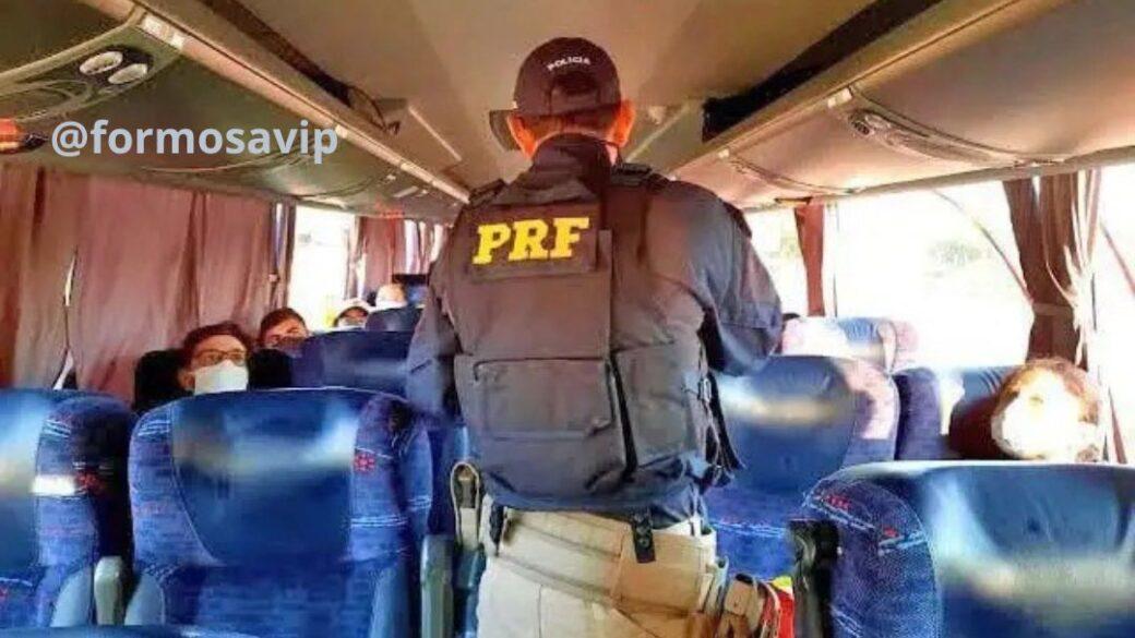 Homem acaba preso pela PRF na BR 020 por importunação sexual no ônibus da linha Formosa Brasília