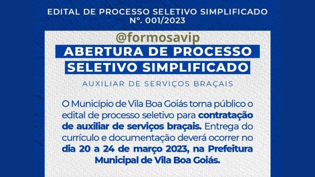 Oportunidades de emprego na prefeitura de Vila Boa
