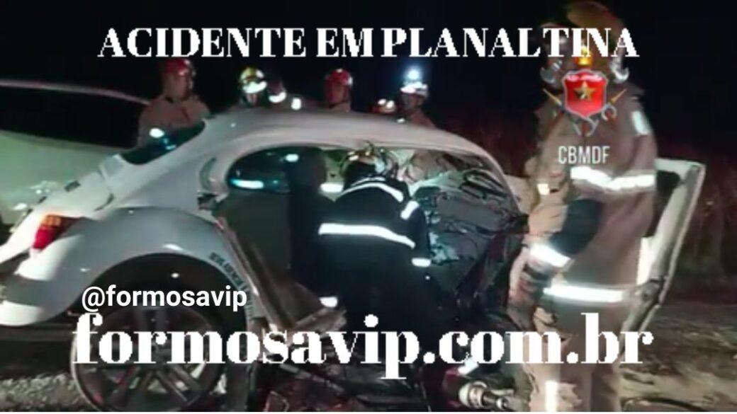 Múltiplas vítimas em colisão frontal de veículos em Planaltina DF