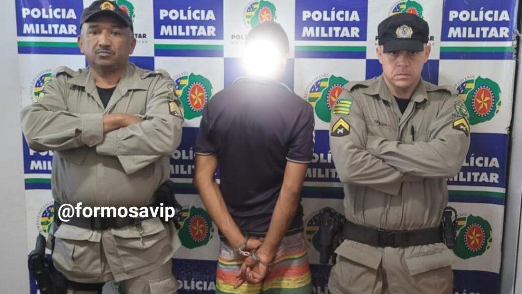 Equipe da Polícia Militar recaptura foragido da Justiça em patrulhamento na Vila Boa