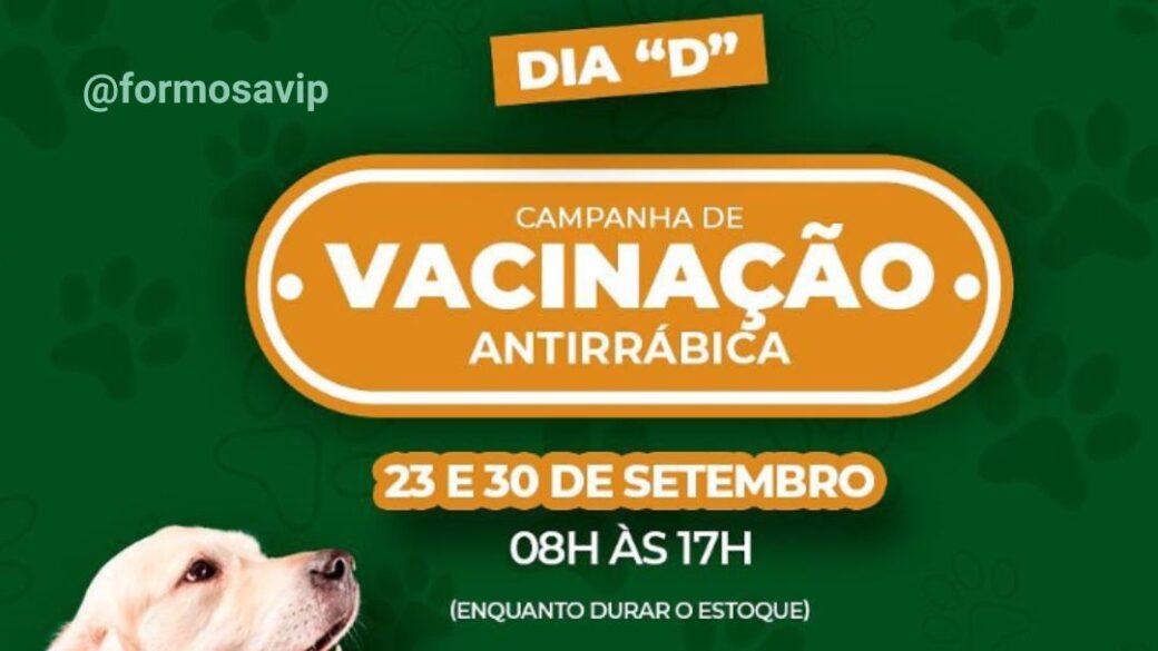 Vacinação de Cães e Gatos neste sábado em Goiás, veja locais de vacinação em Formosa