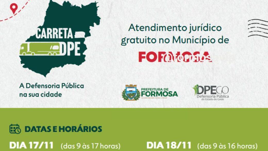 Carreta da Defensoria Publica de Goiás traz pra Formosa assistência jurídica gratuita