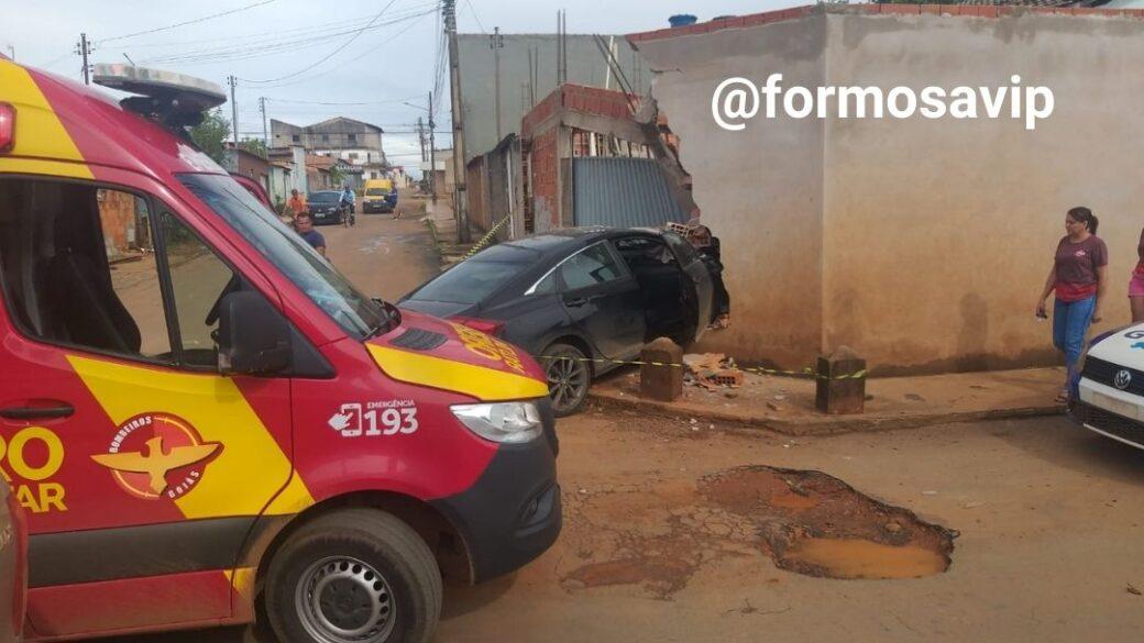Grave acidente no bairro Formosinha deixa o condutor ferido