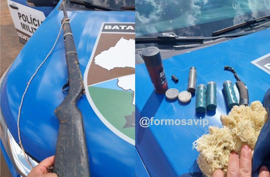 Homem foi preso por ameaça e posse irregular de arma de fogo em Flores de Goiás