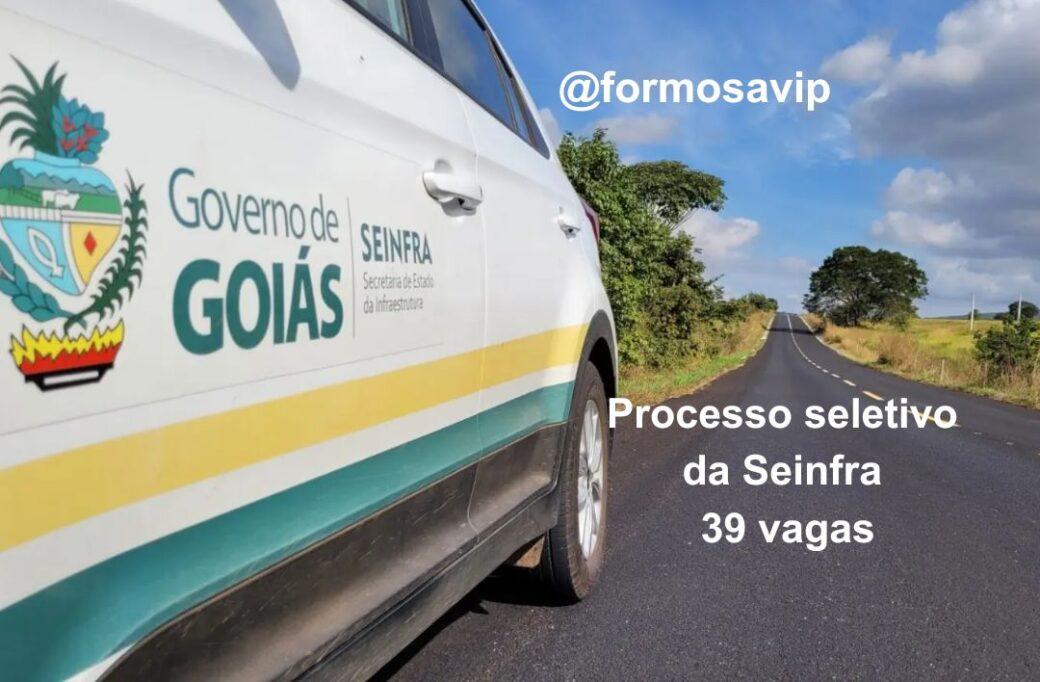 Governo de Goiás: Seinfra oferece 39 vagas em Processo Seletivo