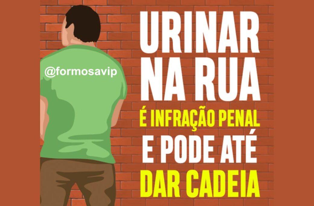 Urinar na rua encostado no murro virou caso de policia por ato obsceno